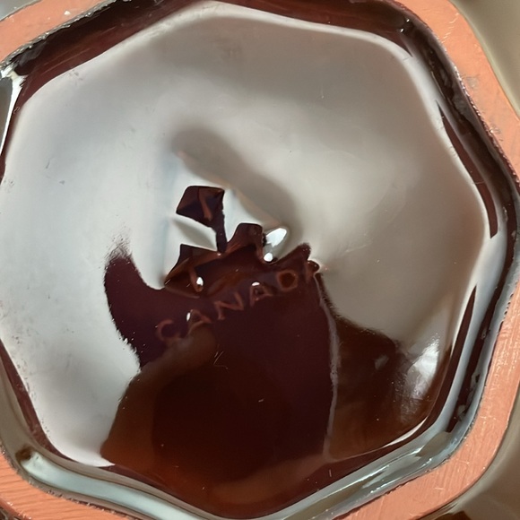 Vintage Blue Mountain pottery harvest gold bowl drip glaze catch all - Picture 2 of 7